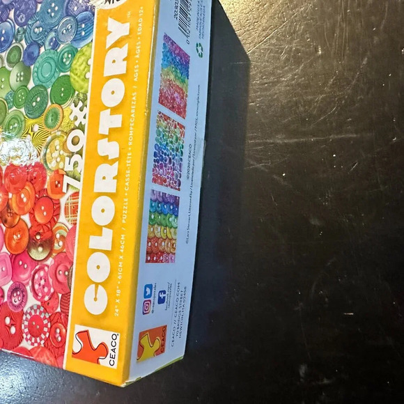 CEACO Colorful Button High Quality 750 Piece Puzzle Color Story - Picture 3 of 6